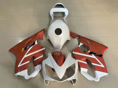 Custom 2001-2003 Honda CBR600 F4i Motorcycle Fairings - White Orange
