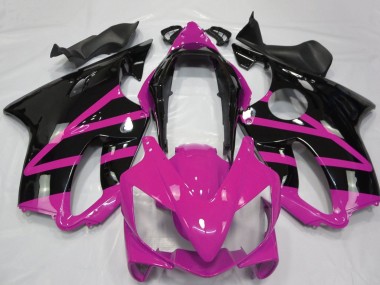 Custom 2004-2007 Honda CBR600 F4i Motorcycle Fairing - Pink Glossy Black