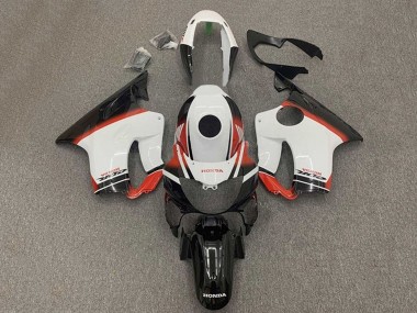 Custom 2004-2007 Honda CBR600 F4i Motorcycle Fairings - White Red Glossy Black