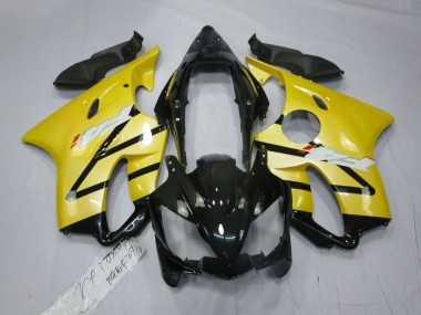Custom 2004-2007 Honda CBR600 F4i Motorcycle Fairings - Yellow Glossy Black