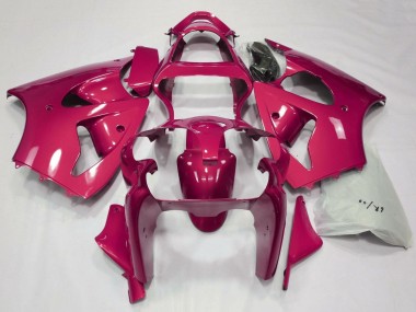 Custom 2000-2002 Kawasaki ZX6R Motorcycle Fairings - Hot Pink