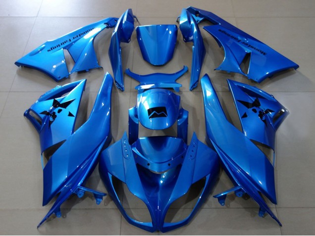 2007-2008 Kawasaki ZX6R Motorcycle Fairings - Metallic Blue