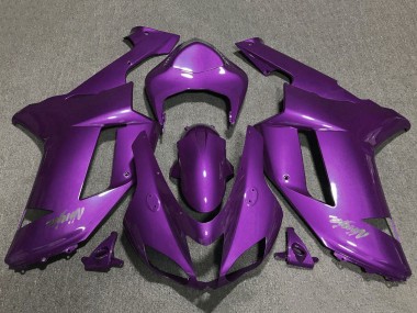 Custom 2007-2008 Kawasaki ZX6R Motorcycle Fairings - Purple