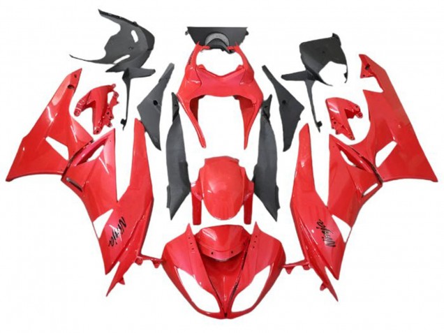 2009-2012 Kawasaki ZX6R Motorcycle Fairings - Red