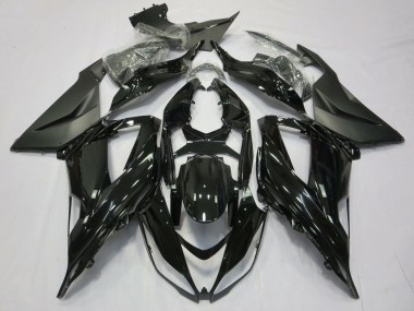 Custom 2013-2018 Kawasaki ZX6R Motorcycle Fairing - Glossy Black Matte Black