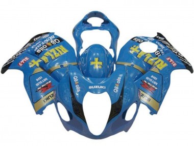 Custom 1996-2007 Suzuki GSXR1000 Motorcycle Fairings - Blue Gold Black Rizla