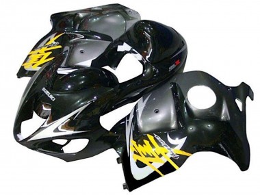 Custom 1996-2007 Suzuki GSXR1000 Motorcycle Fairings - Glossy Black Silver Yellow
