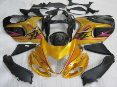 Custom 1996-2007 Suzuki GSXR1000 Motorcycle Fairings - Gold Black Pink