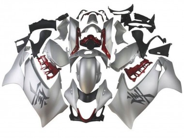 Custom 2021-2025 Suzuki GSXR 1300&nbsp;Hayabusa Motorcycle Fairings - Silver Dark Red