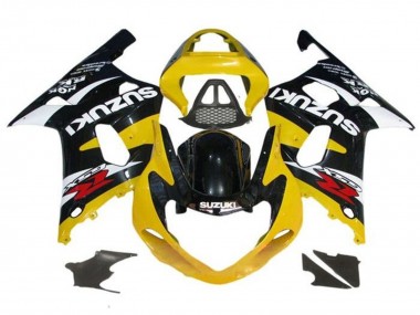 Custom 2000-2002 Suzuki GSXR1000 Motorcycle Fairings - Yellow Glossy Black White Red