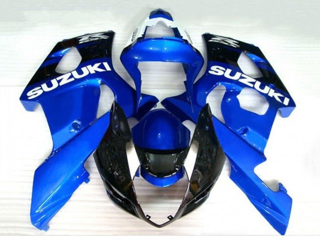 2003-2004 Suzuki GSXR 1000 Motorcycle Fairings - Blue Black White