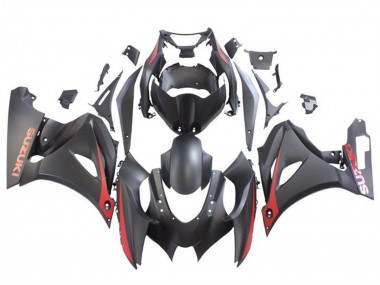 Custom 2017-2024 Suzuki GSXR1000 Motorcycle Fairings - Matte Black Matte Red