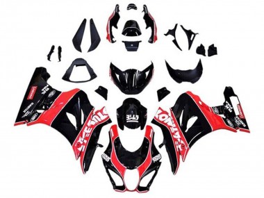 Custom 2017-2024 Suzuki GSXR1000 Motorcycle Fairings - Glossy Black Red White Pinstripe