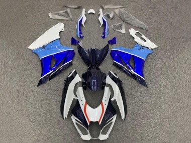 Custom 2017-2024 Suzuki GSXR1000 Motorcycle Fairings - White Triple Blue Red