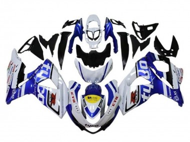 Custom 2009-2016 Suzuki GSXR 1000 Motorcycle Fairings - White Blue Yellow Black Tyco