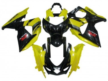 Custom 2009-2016 Suzuki GSXR 1000 Motorcycle Fairings - Yellow Black Red Grey