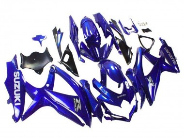 Custom 2008-2010 Suzuki GSXR 600 / GSXR 750 Motorcycle Fairings - Blue