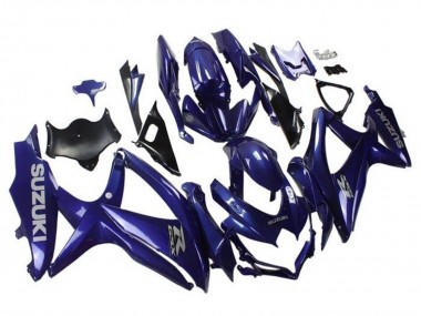 Custom 2008-2010 Suzuki GSXR 600 / GSXR 750 Motorcycle Fairings - Purple Grey