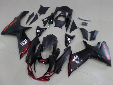 Custom 2011-2024 Suzuki GSXR 600 / GSXR 750 Motorcycle Fairings - Matte Black Glossy Black Red White
