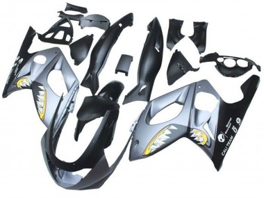 Custom 1996-2007 Yamaha YZF600R Thundercat Motorcycle Fairings - Matte Black Grey Shark
