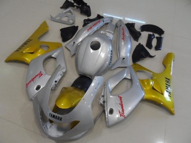 Custom 1996-2007 Yamaha YZF600R Thundercat Motorcycle Fairings - Silver Gold