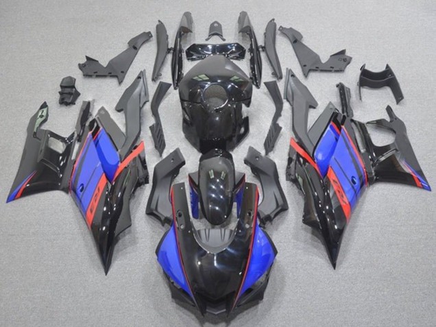 2019-2021 Yamaha YZF R3/R25 Motorcycle Fairings - Blue Red Glossy Black