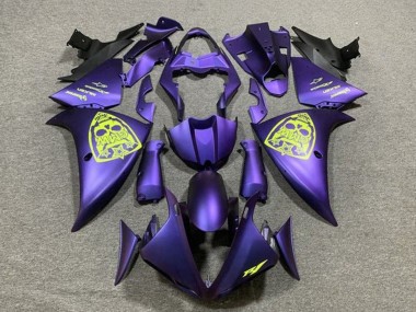 Custom 2012-2014 Yamaha YZF 1000 R1 Motorcycle Fairings - Purple Neon Yellow