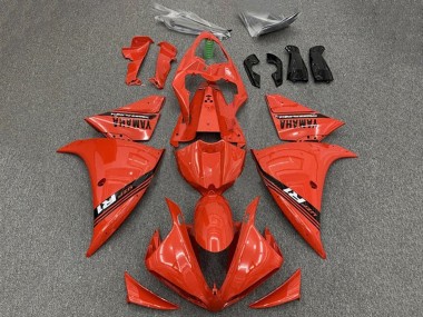 Custom 2012-2014 Yamaha YZF 1000 R1 Motorcycle Fairings - Red Black