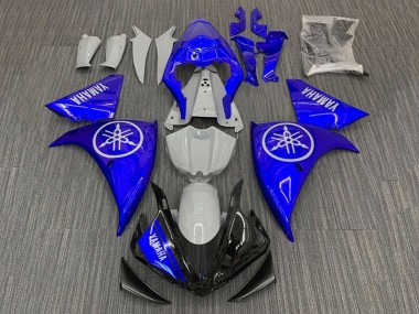 Custom 2012-2014 Yamaha YZF 1000 R1 Motorcycle Fairings - Nardo Grey Blue Black