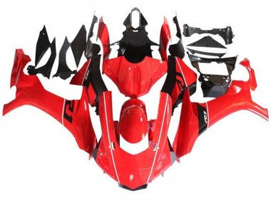 Custom 2015-2019 Yamaha YZF 1000 R1 Motorcycle Fairings - Red Black White Stripe