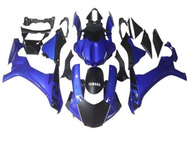 Custom 2015-2019 Yamaha YZF 1000 R1 Motorcycle Fairing - Blue Matte Black