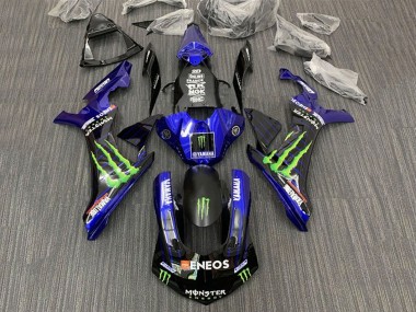 Custom 2015-2019 Yamaha YZF 1000 R1 Motorcycle Fairings - Blue Black Monster ENEOS