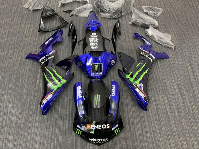 2015-2019 Yamaha YZF 1000 R1 Motorcycle Fairings - Blue Black Monster ENEOS