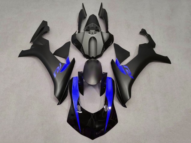 2015-2019 Yamaha YZF 1000 R1 Motorcycle Fairings - Matte Black Glossy Black Blue