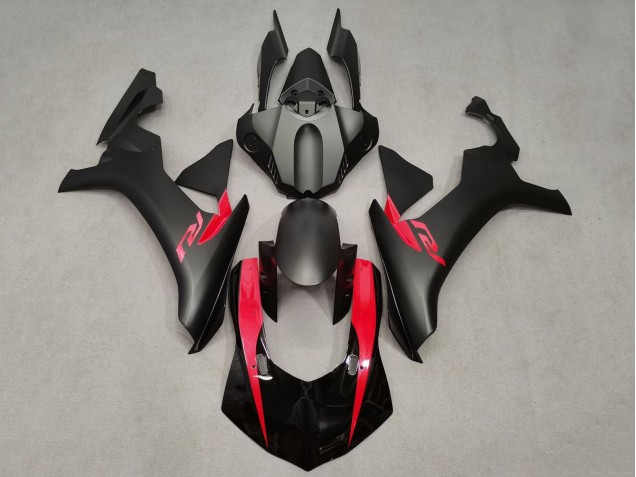 2015-2019 Yamaha YZF 1000 R1 Motorcycle Fairings - Matte Black Glossy Black Red
