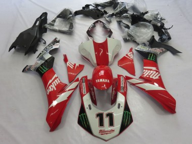 Custom 2015-2019 Yamaha YZF 1000 R1 Motorcycle Fairings - White Red Black Green Monster Milwaukee 11