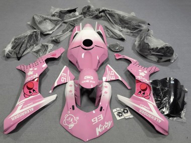 Custom 2020-2025 Yamaha YZF 1000 R1 Motorcycle Fairings - Pink White Kirby