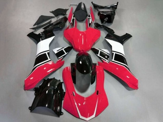 2020-2025 Yamaha YZF 1000 R1 Motorcycle Fairings - Red White Glossy Black