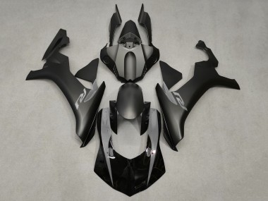 Custom 2020-2025 Yamaha YZF 1000 R1 Motorcycle Fairings - Glossy Black Matte Black Nardo Grey