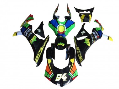 Custom 2020-2025 Yamaha YZF 1000 R1 Motorcycle Fairings - Blue Green Yellow Red Black Color Wheel 94