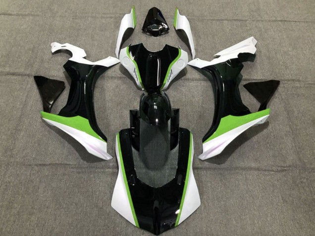 2020-2025 Yamaha YZF 1000 R1 Motorcycle Fairings - White Green Glossy Black
