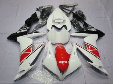 Custom 2004-2006 Yamaha YZF 1000 R1 Motorcycle Fairings - White Red Black
