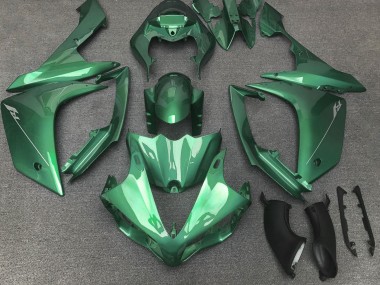 Custom 2007-2008 Yamaha YZF 1000 R1 Motorcycle Fairings - Green