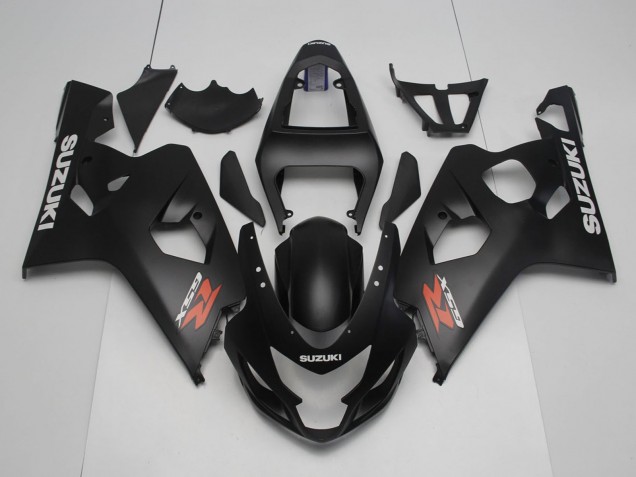 2004-2005 Suzuki GSXR 600 / GSXR 750 Motorcycle Fairings - Matte Black Red White