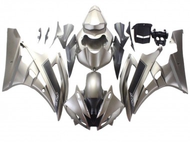 Custom 2006-2007 Yamaha YZF R6 Motorcycle Fairings - Silver Grey