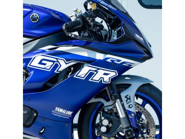 2017-2023 Yamaha YZF R6 Motorcycle Fairings - Blue Silver GYTR