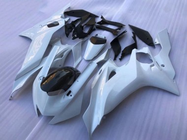Custom 2017-2023 Yamaha YZF R6 Motorcycle Fairings - White Glossy Black