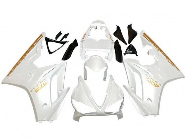 2009-2012 Triumph Daytona 675 Triple Motorcycle Fairings - White Gold