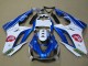2009-2012 Triumph Daytona 675 Triple Motorcycle Fairings - White Blue Hpi
