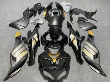 Custom 2019-2025 Kawasaki ZX4R ZX-4RR Motorcycle Fairings - Matte Black Glossy Black Grey Gold